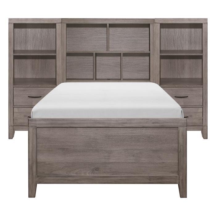 Woodrow 4pc Set Twin Wall Bed with Toy Boxes (TB+2PNS+TFT)
