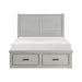 Willowbrook-(3) Queen Platform Bed with Storage Footboard and Side Rails image