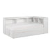 Galen-(4) Twin Bookcase Corner Platform Bed with Twin Trundle image