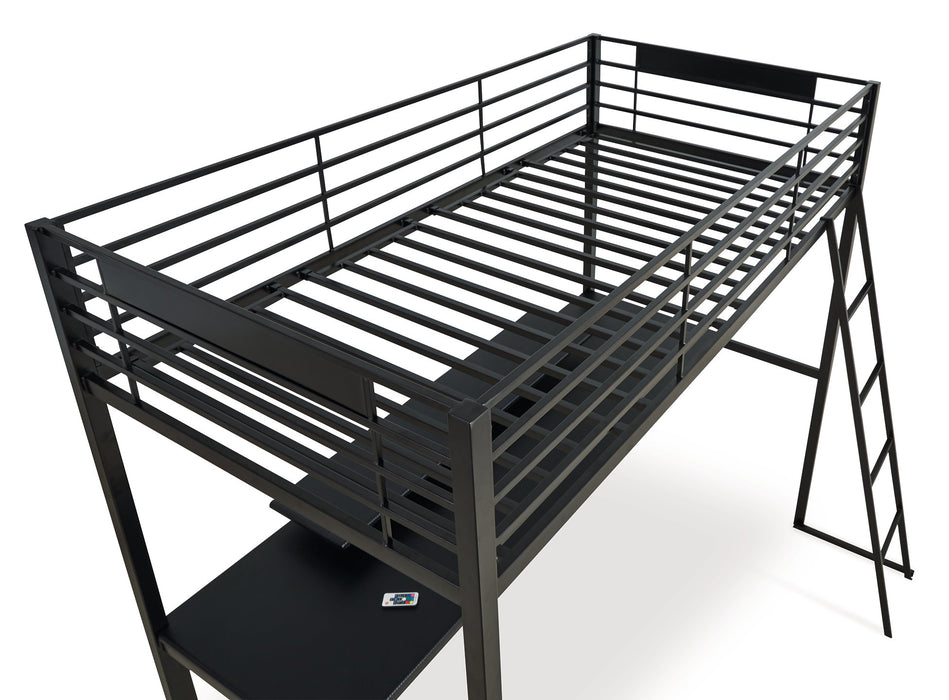 Broshard Loft Bed with Desk