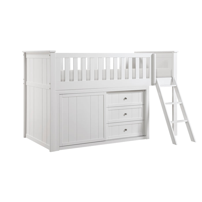 Galen-(4) Low Loft Bunk with Dresser image