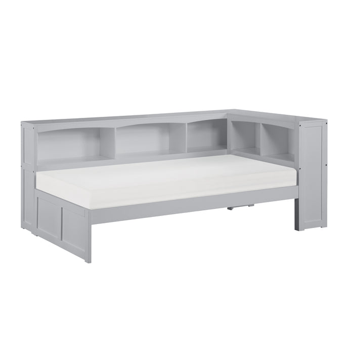 Orion-(3) Twin Bookcase Corner Platform Bed image