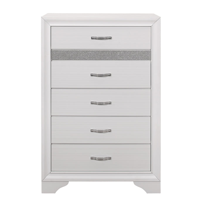 Luster 4 & 5 Piece Bed Set Grey & White