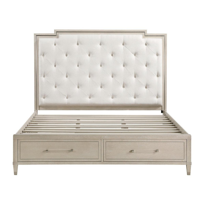Genoa California King & Eastern King Platform Bed with Footboard Storage