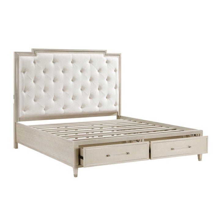 Genoa California King & Eastern King Platform Bed with Footboard Storage