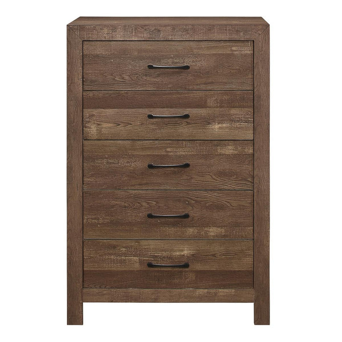 Corbin 4 & 5 Piece Twin Bed Set Oak