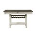 Granby Counter Height Dining Table in White & Brown 5627NW-36 image