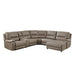 9429TP6RCLRPWH - (6)6-Piece Modular Power Reclining Sectional with Power Headrests and Right Chaise image