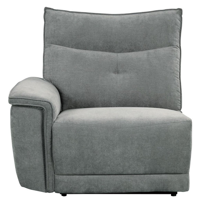 Tesoro Power Double Reclining Sofa w/ Power Headrests in Dark Gray 9509DG-3PWH