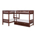 B2013CNDC-1R - (4) Corner Bunk Bed with Twin Trundle image