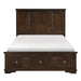 Eunice Full Platform Bed with Footboard Storage in Espresso 1844FDC-1 image