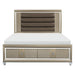Loudon Queen Platform with Storage Bed in Champagne Metallic 1515-1 image