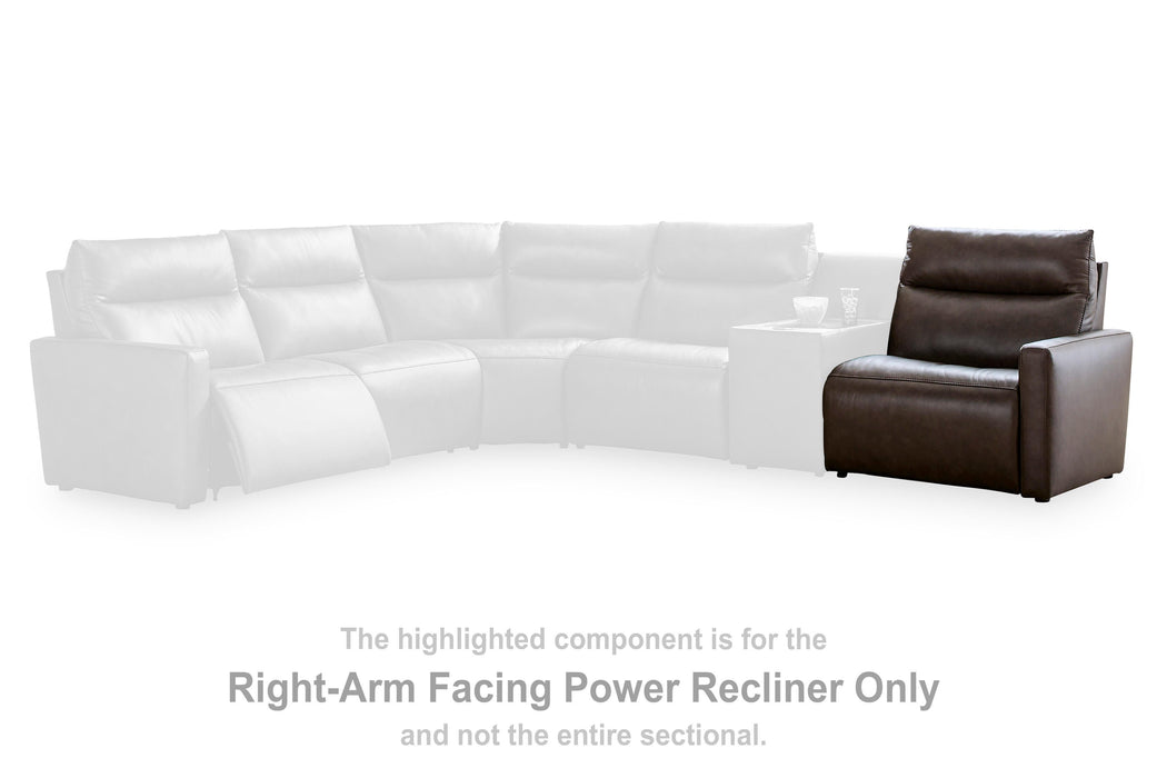 ModZ Power Reclining Sectional with Audio Consoles