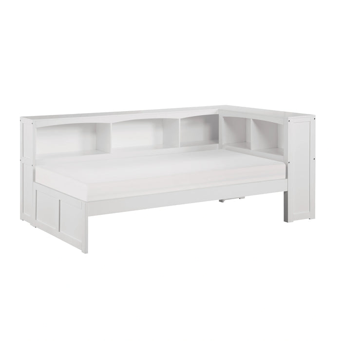Galen-(3) Twin Bookcase Corner Platform Bed image
